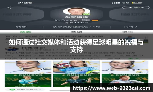 如何通过社交媒体和活动获得足球明星的祝福与支持